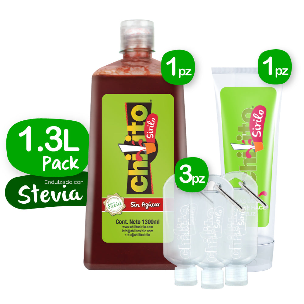 Pack 1.3l + 3 "To Go", Stevia